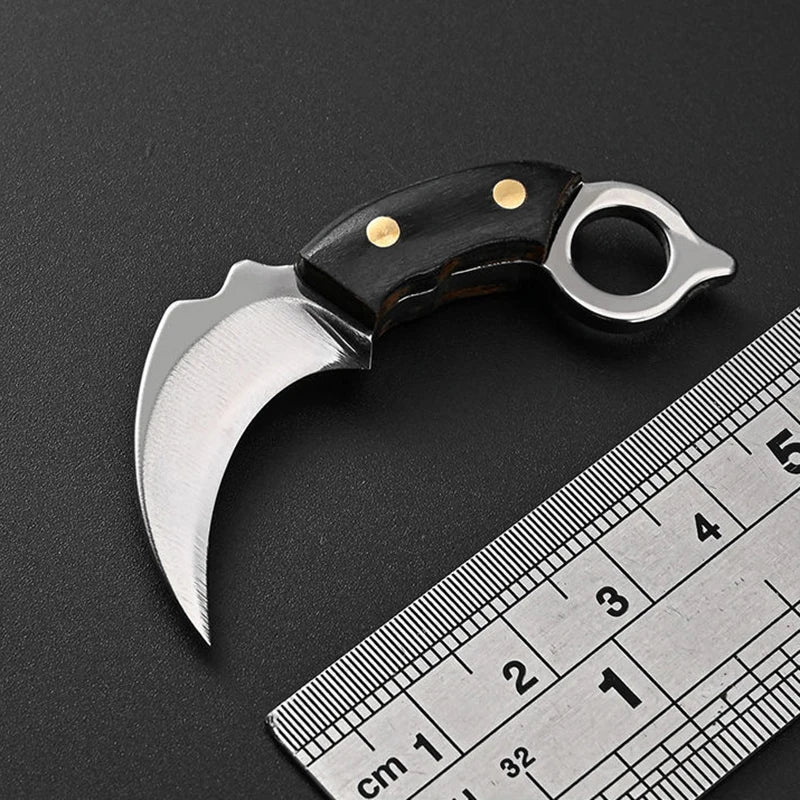 1pcs Mini Claw Knife EDC Stainless steel Blade Pocket Keychain Outdoor Tool Open Express Pocket Knife Pendant Gift Accessories