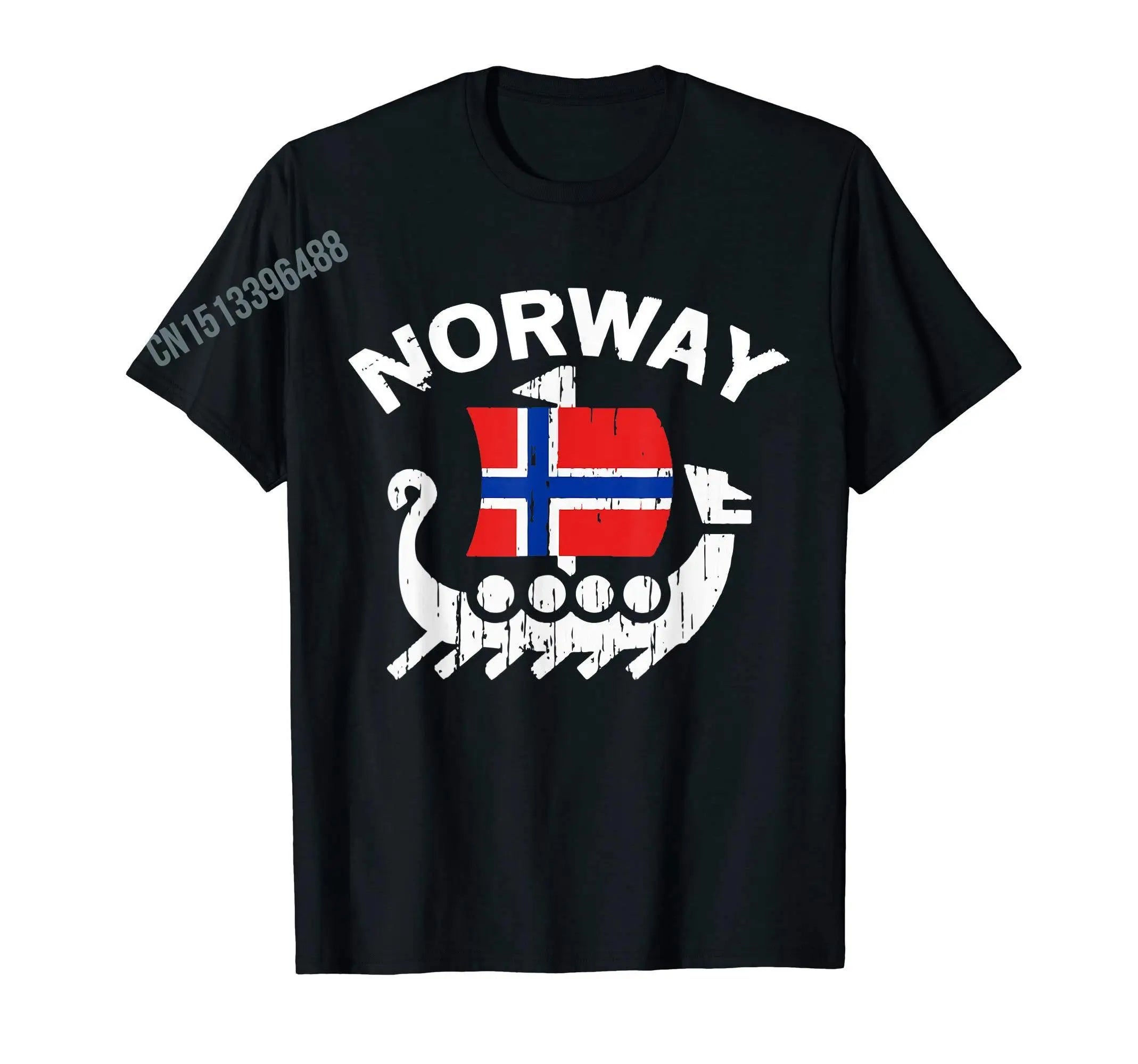 Mehr Design Norwegen Viking Nordmänner Norwegische Flagge T-Shirt Für Männer Frauen T Shirt Tops Baumwolle Tees