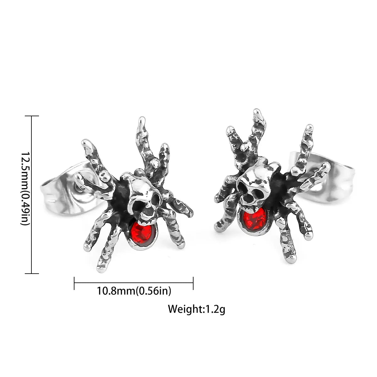 Factory direct skull earrings animal stainless steel earrings fashion jewelry for men and women wholesale