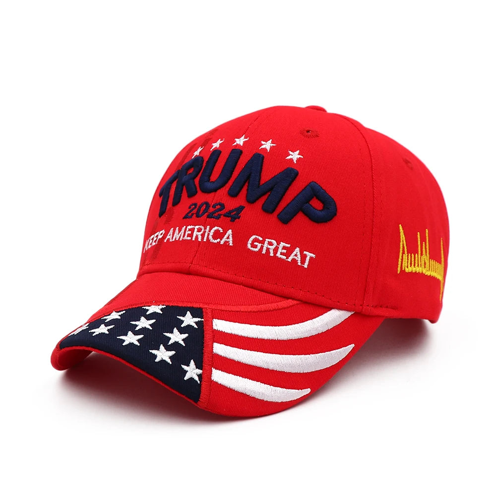 Casquette élégante Donald Trump 2024 USA Casquettes de baseball Keep America Great Snapback President Hat Broderie Mode Unisexe Chapeau pare-soleil