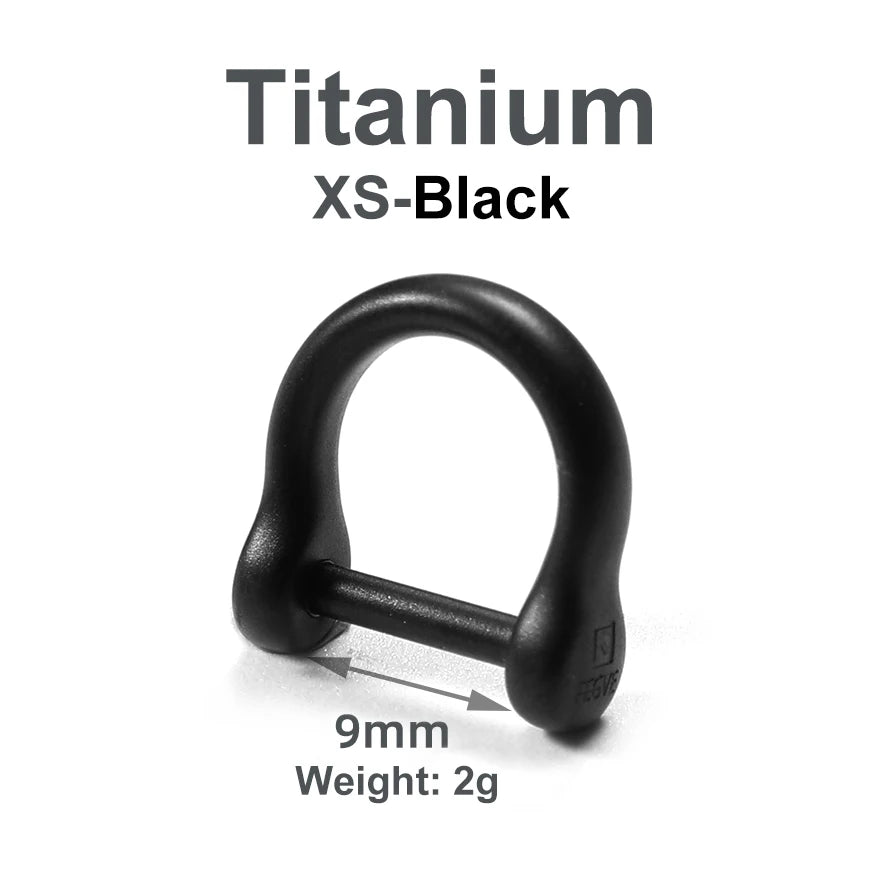 Luxury Titanium Car Keyring Horseshoe Buckle Lightweight Baked Color Keychain for Key Ring Holder EDC Tool Top Quality Best Gift