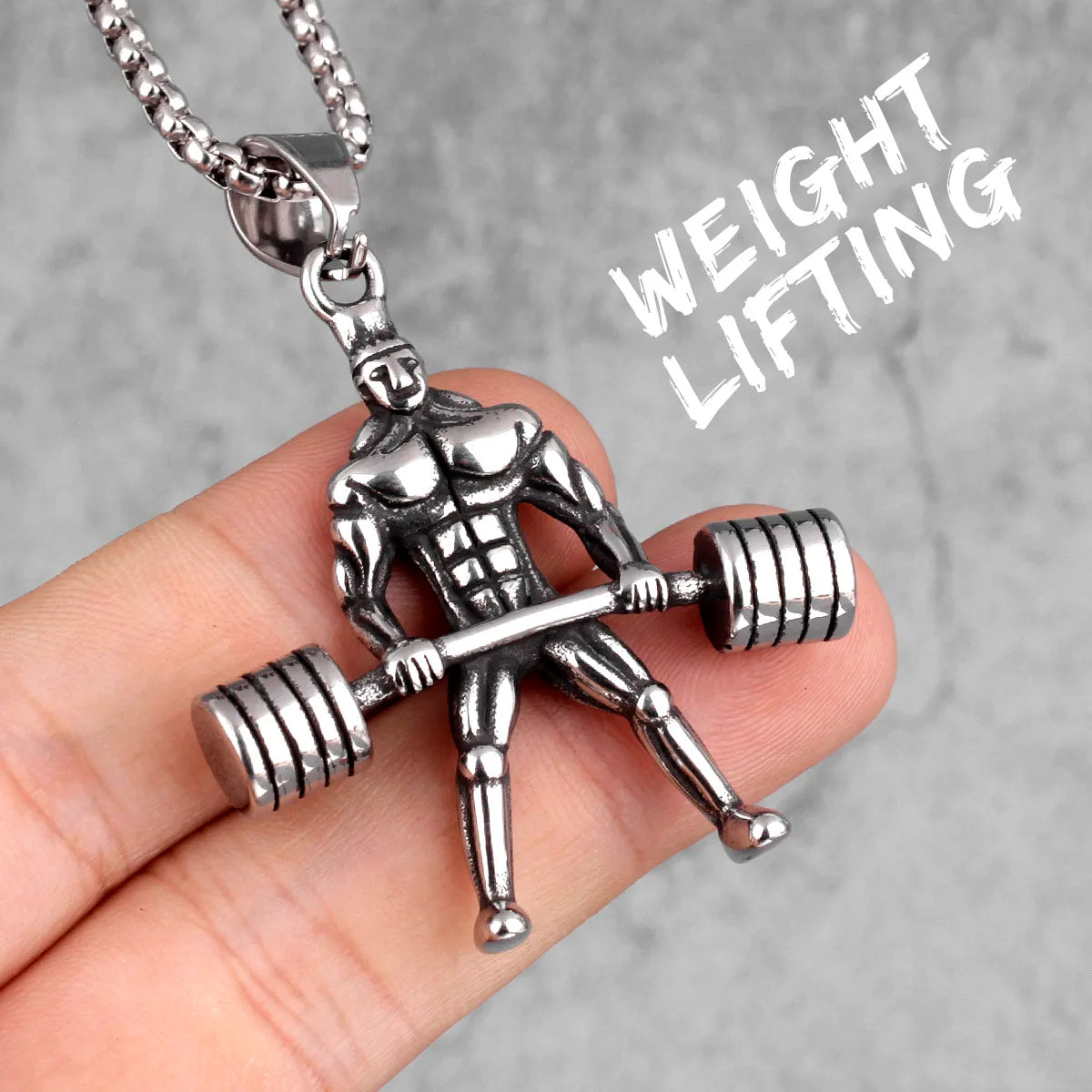 Fitness Gym Men Necklace Bodybuilding Boxing Gloves 316L Stainless Steel Pendant Tough Guy Chain for Boyfriend Male Jewelry Gift