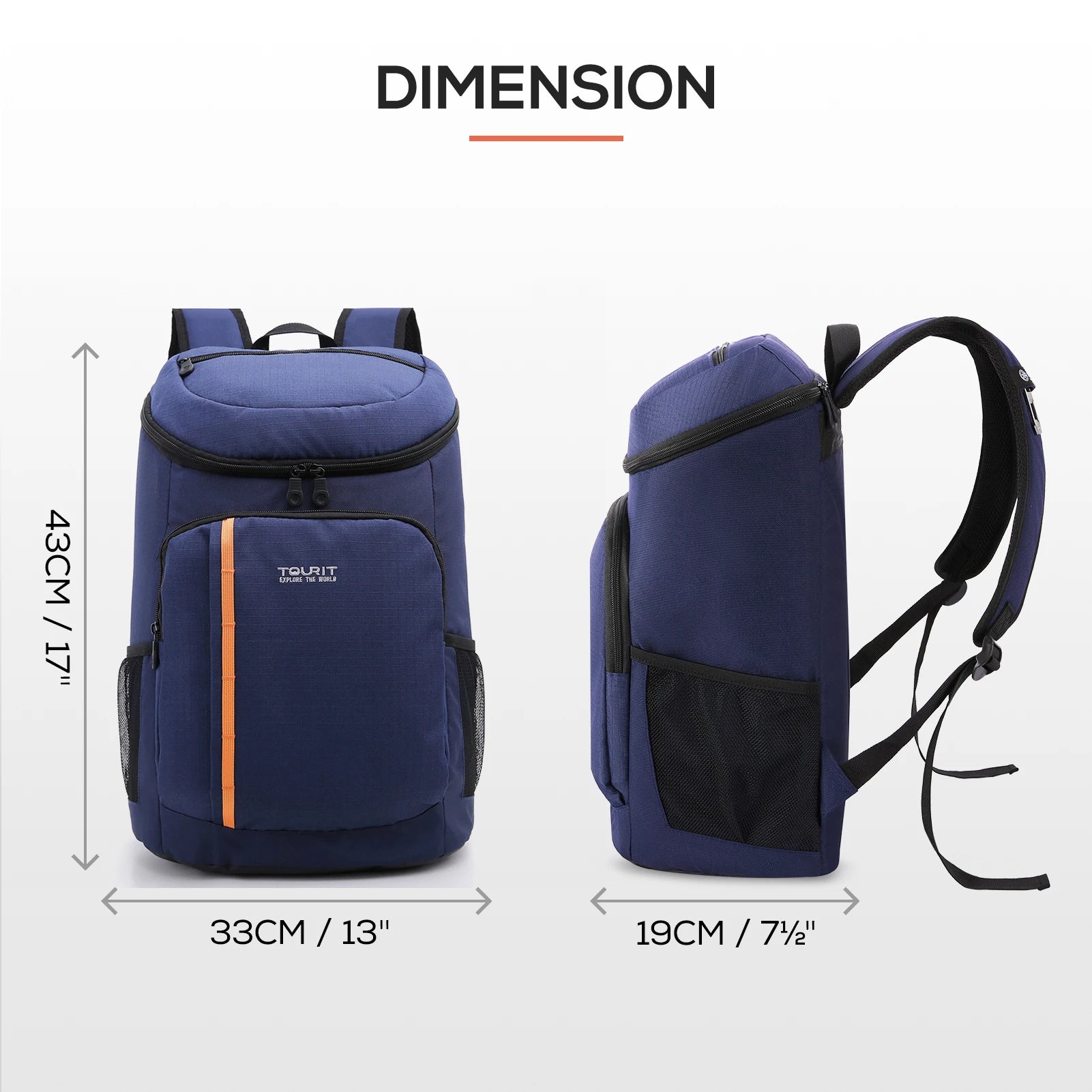 30 liter Thermal Backpack TOURIT Beer Cooler bag Waterproof Insulated Bag Travel Beach Leak-proof Food Storage lunch Bag