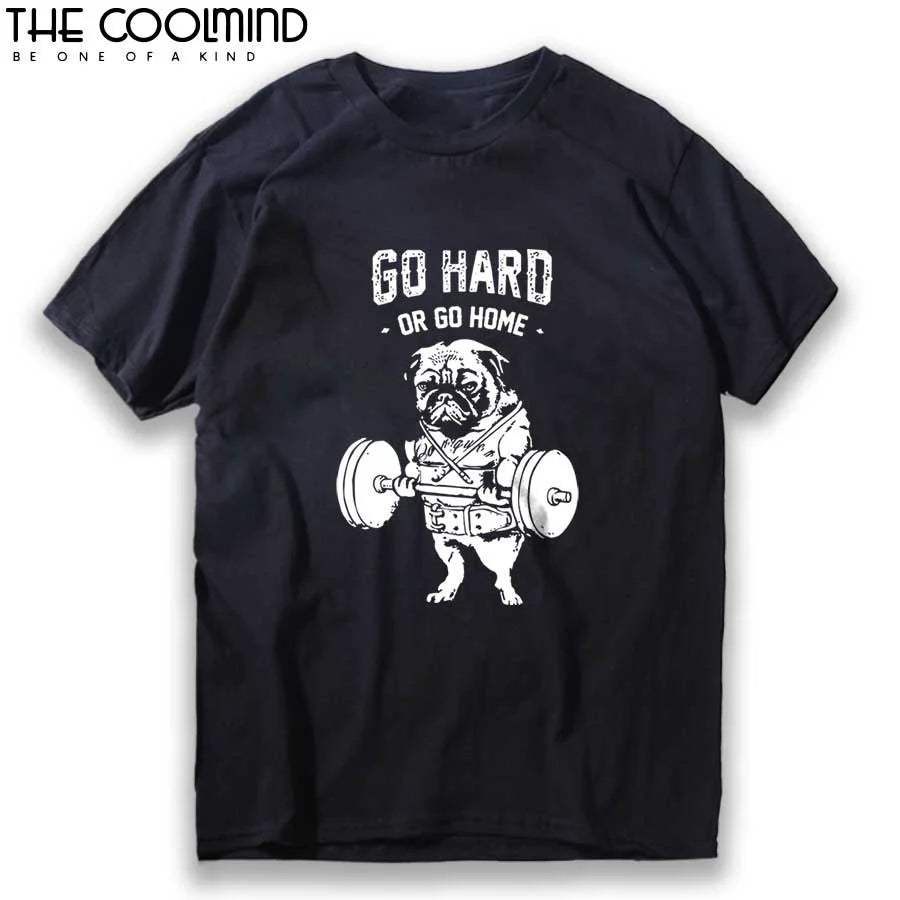 Camisetas casuales de algodón 100 % Pug Life para hombre, camisetas de moda Go Home Or Go Hard para hombre, camisetas para hombre, camisetas para hombre, camisetas para hombre