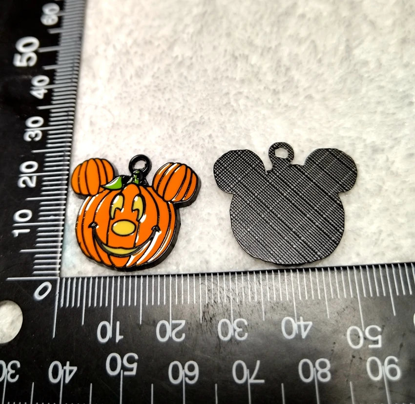 10 Stück Cartoon Halloween Kürbis Anhänger/Charms