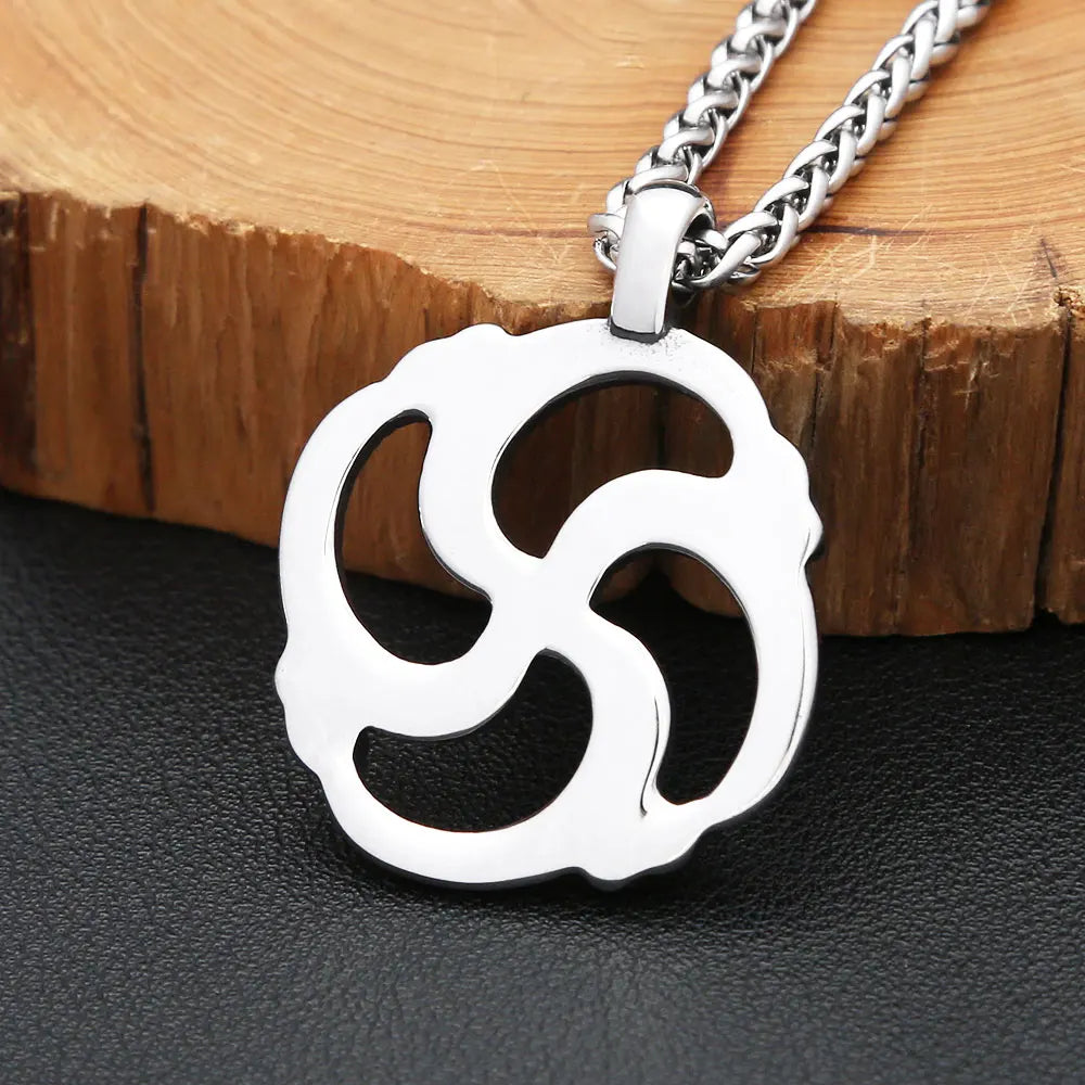 New Creative Design Snake Round Pendant Necklace 316L Stainless Steel Fashion Punk Animal Necklaces For Men Party Jewelry Gifts