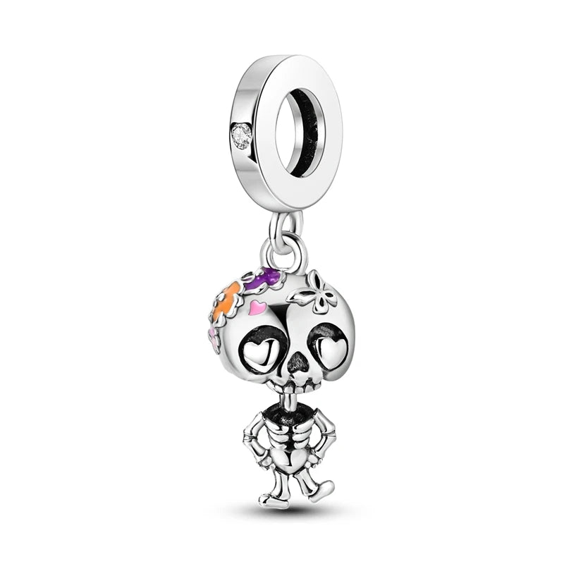 New 925 Sterling Silver Moon Star Cat Camera Beads charm DIY Fine beads Fit Original Pandora Charm Bracelet Jewelry