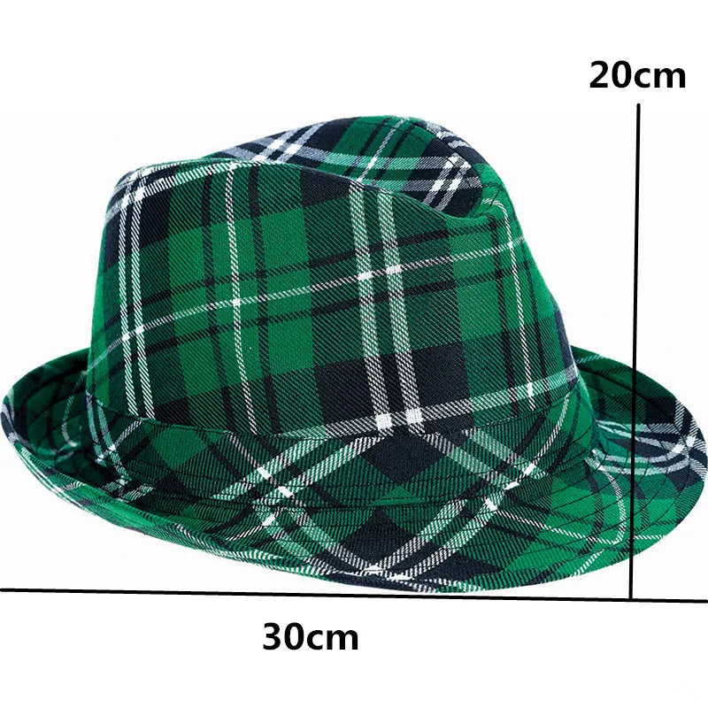 St Patrick's Day Novelty Irish Fancy Dress, Leprechaun Shamrock Pattern Hat