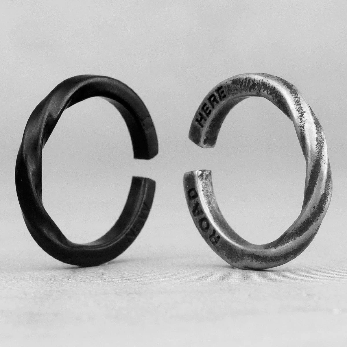 Einfacher Mobius-Ring aus Edelstahl für Herren und Damen, offene Ringe für Paare, Liebhaber, Mädchen, Freund, Schmuck, Kreativität, Geschenk, Großhandel