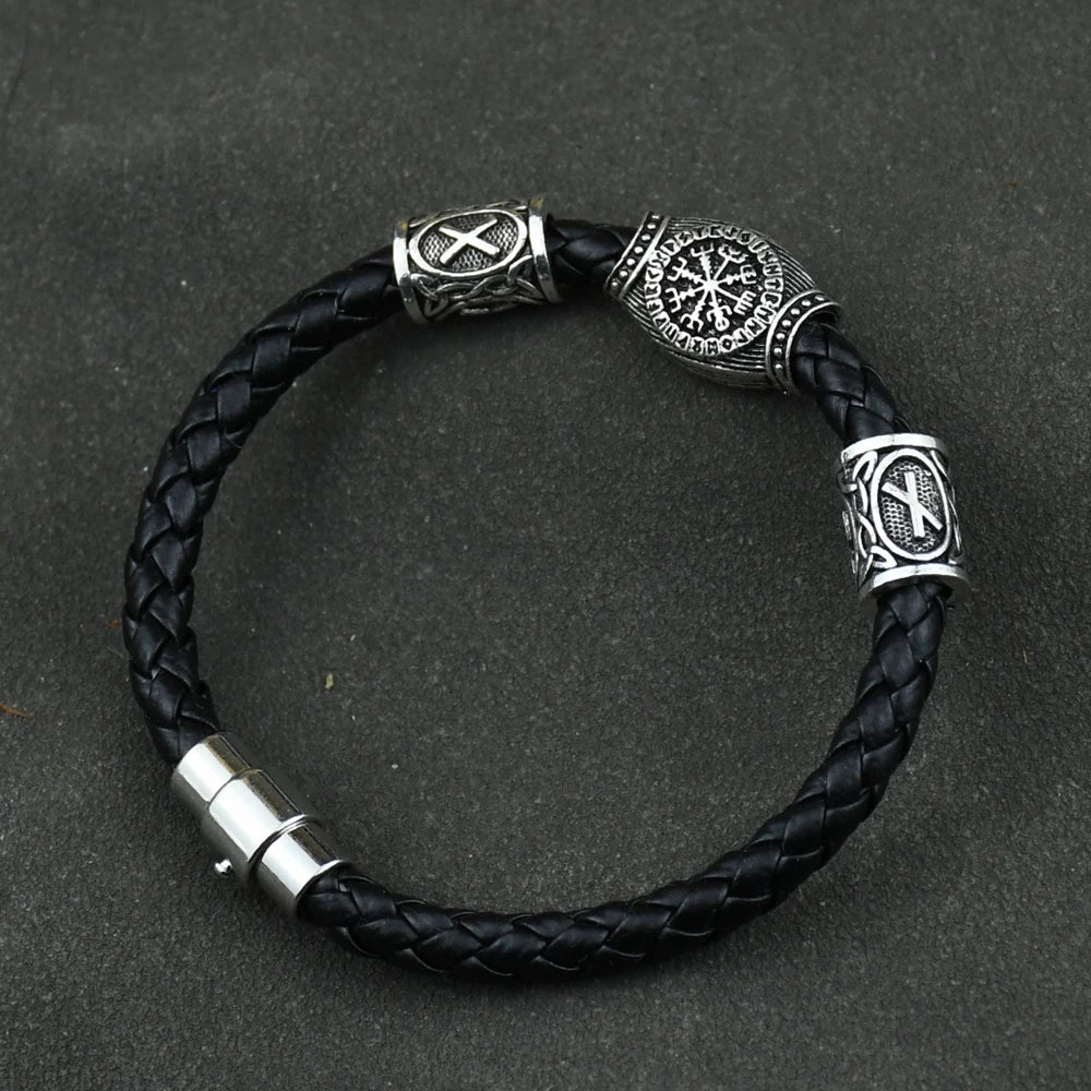 Vikings Accessories Runic Runes Beads Diy Jewelry Mens Womens Viking Bracelet Decoration Bangles With Charms Beads