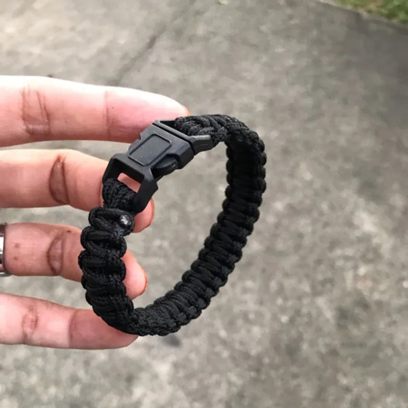 Emergency Rescue Bracelet Paracord Survival Bracelet Tactical Climbing Rope Outdoor Parachute Cord Accessories