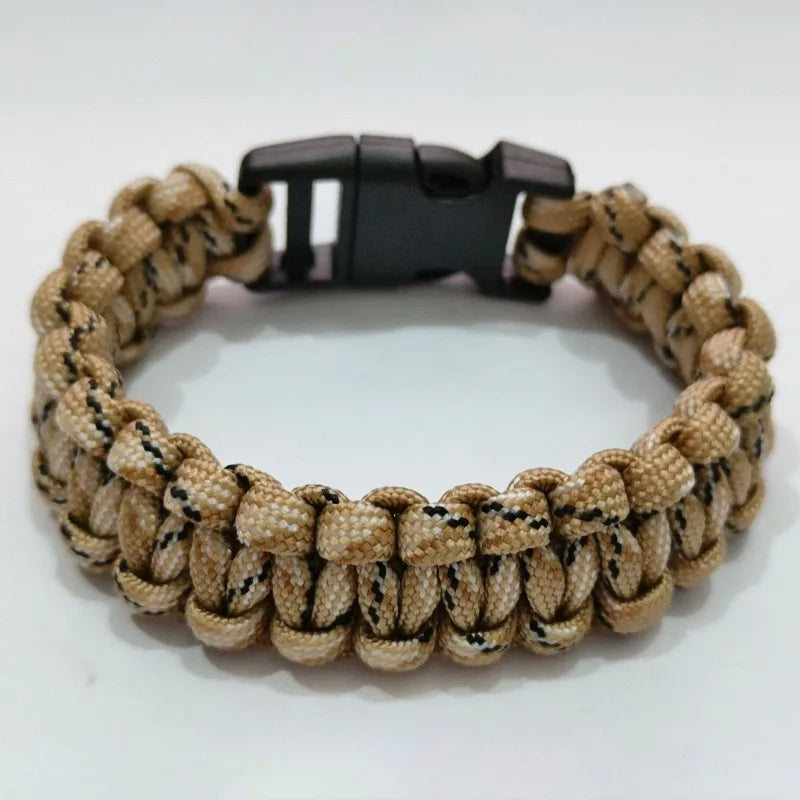 Emergency Rescue Bracelet Paracord Survival Bracelet Tactical Climbing Rope Outdoor Parachute Cord Accessories