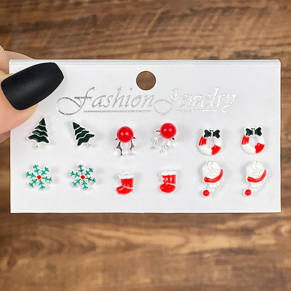 New Christmas Snowflake Santa Claus Tree Deer Bell Glove Snowflake Drop Earrings for Women Girls Party Holiday New Year Jewelry - Madeinsea©