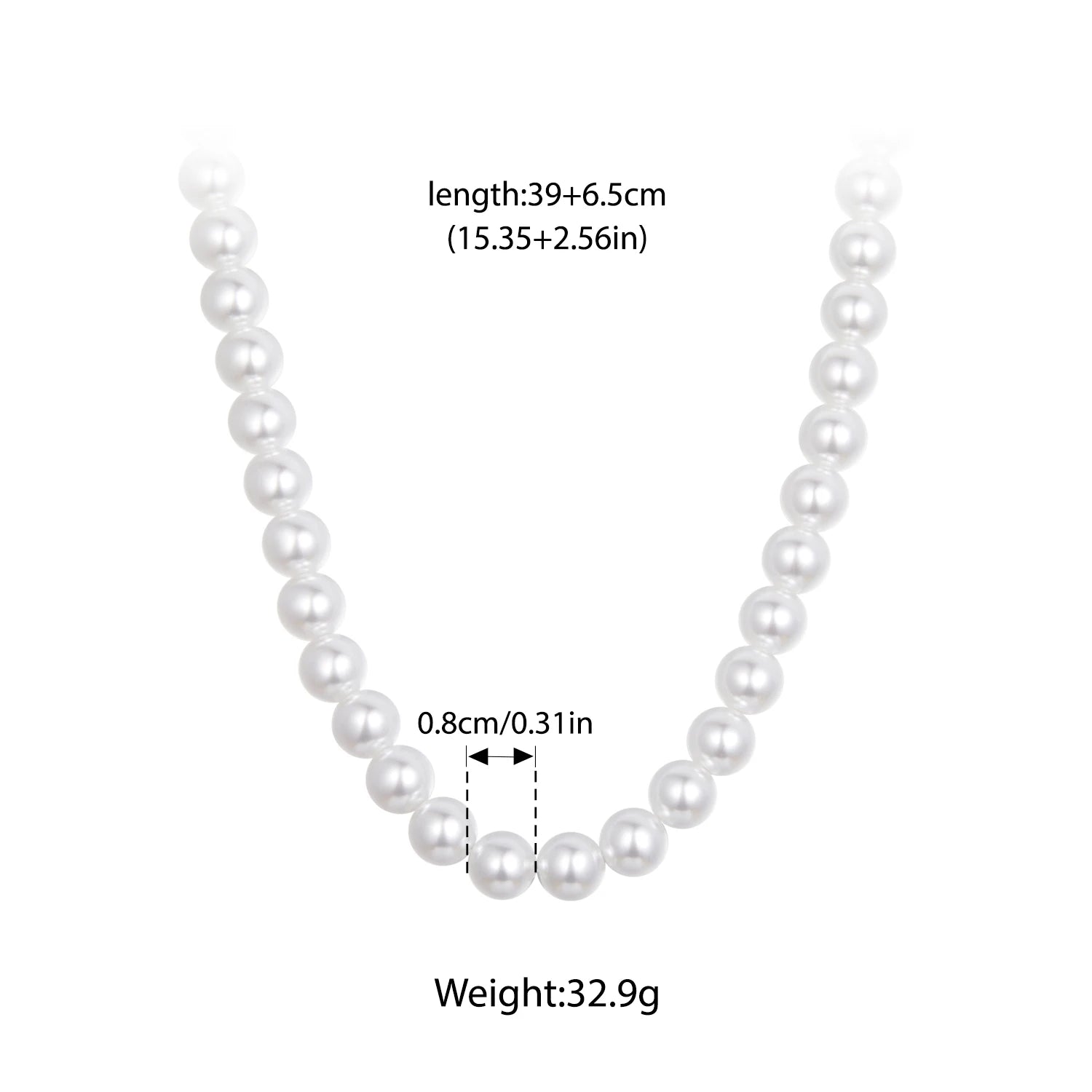 BISAER 925 Sterling Silver Pearl Necklace Minimalist Adjustable Chain Plated White Gold for Elegant Women Party Fine Jewelry