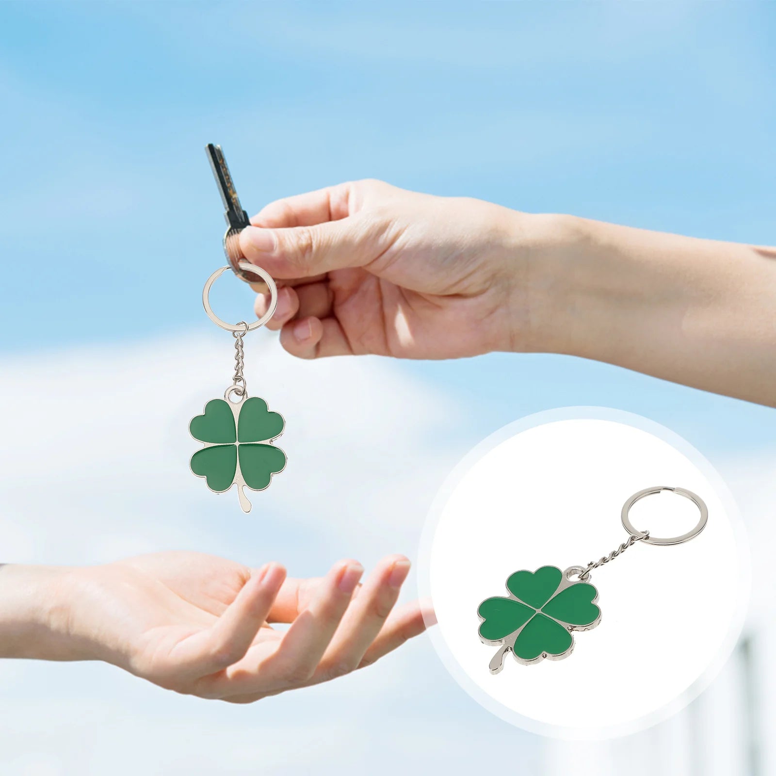 Key Chain Jewelry Gift Keychain Accessory Irish Ring Keychains Locator Holder St Patrick Day StPatrick