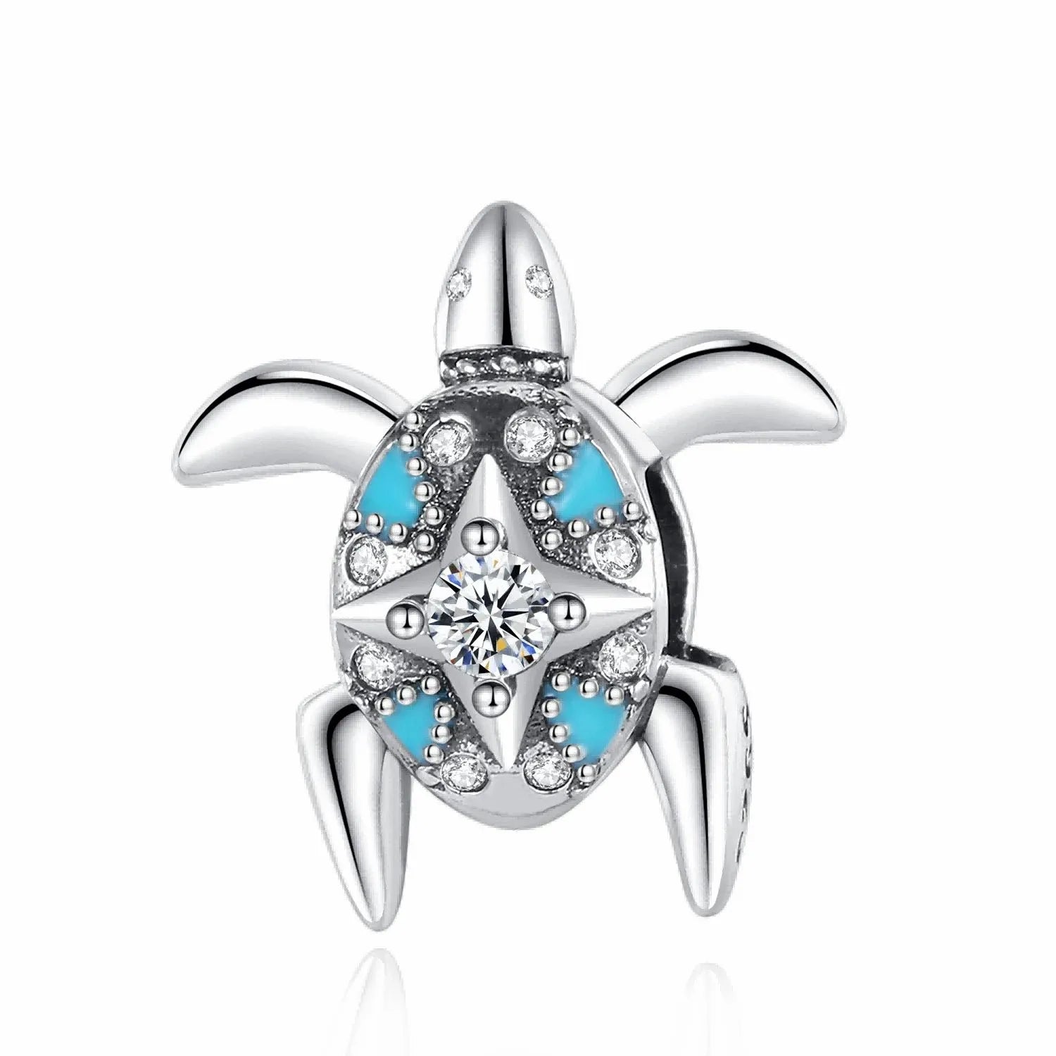 New 925 Sterling Silver Shell Sea Star Turtle Ocean Series Pendant Fit Original Pandora Bracelet Snake Chain Beaded Women Gift