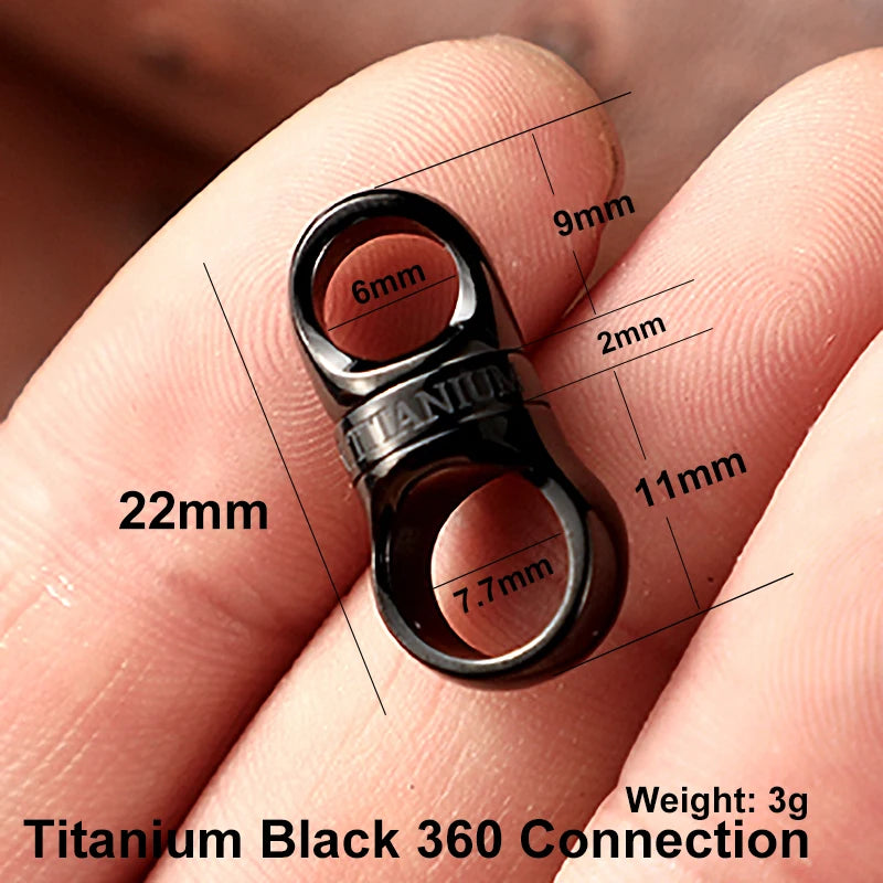 Luxury Titanium Car Keyring Horseshoe Buckle Lightweight Baked Color Keychain for Key Ring Holder EDC Tool Top Quality Best Gift