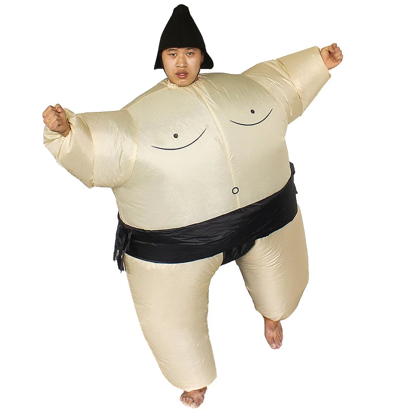 Aufblasbares Sumo-Kostüm, Party-Rollenspiel, zum Anziehen, lustige Kämpferkostüme, Anzug, Disfraz, Halloween, Cosplay-Kostüme für Kinder und Erwachsene