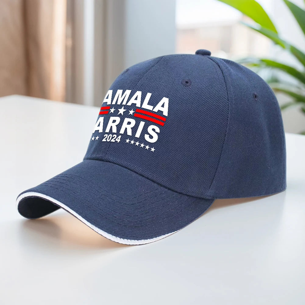 Casquette de baseball Kamala Harris unisexe, chapeau de baseball respirant et tendance, chapeau de papa politique réglable pour la randonnée et la pêche