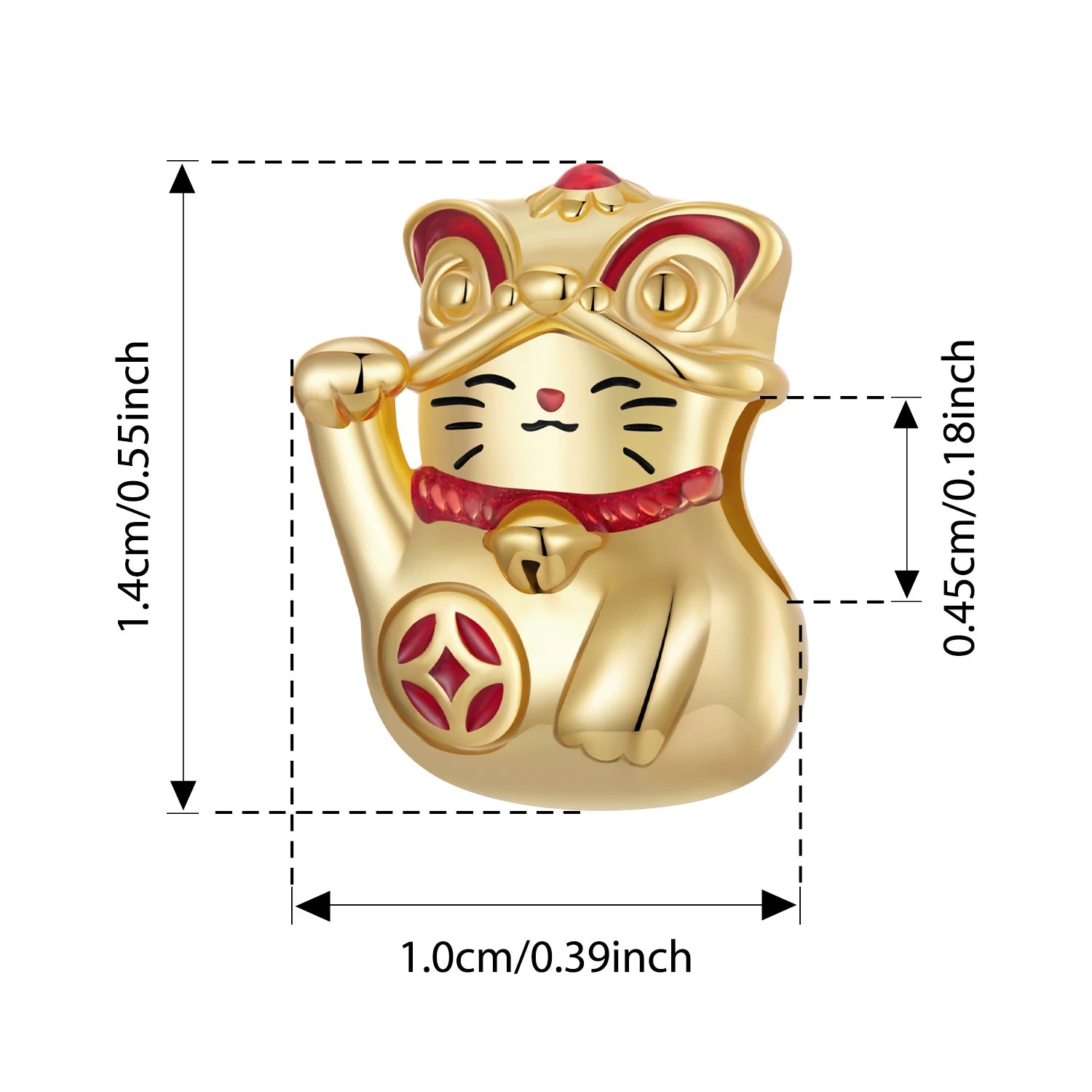 BISAER 925 Sterling Silver Lucky Koi Cat Pawprint Charm Bead Weaved Bag Pendant Plated Gold Fit Women DIY Bracelet Fine Jewelry