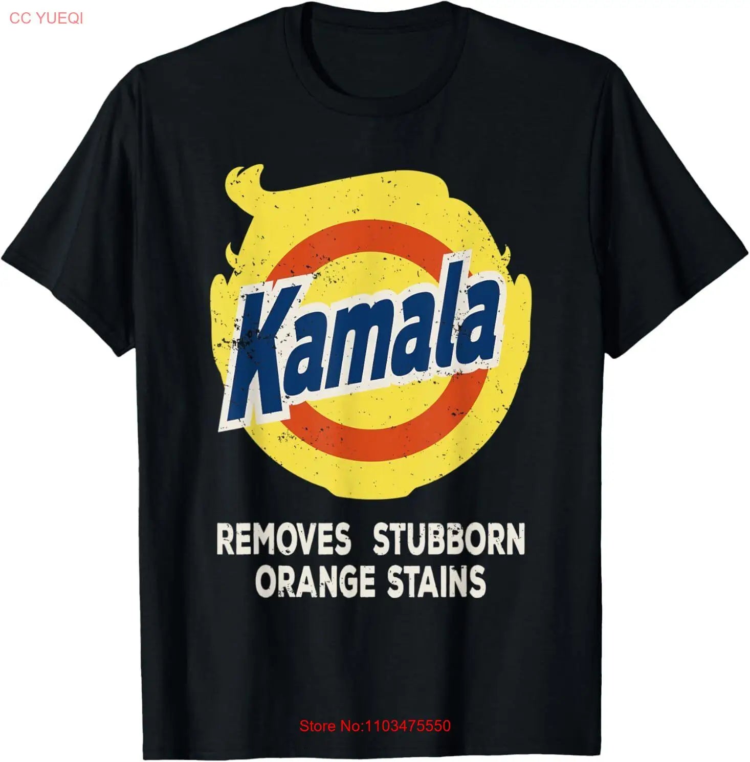 KAMALA DETERGENT REMOVES STUBBORN ORANGE STAINS ANTI-TRUMP T-Shirt Size S-5XL