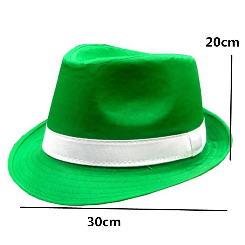 St Patrick's Day Novelty Irish Fancy Dress, Leprechaun Shamrock Pattern Hat