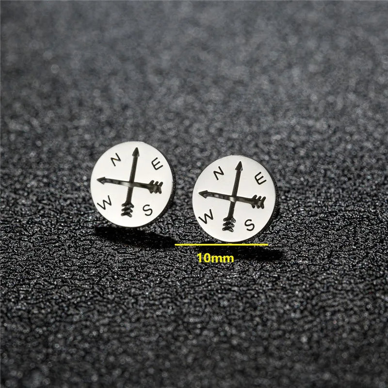 Cartoon Stainless Steel Stud Earrings Gingerbread Man Deer Spider Ghost Earings for Women Christmas Piercing Jewelry 2024