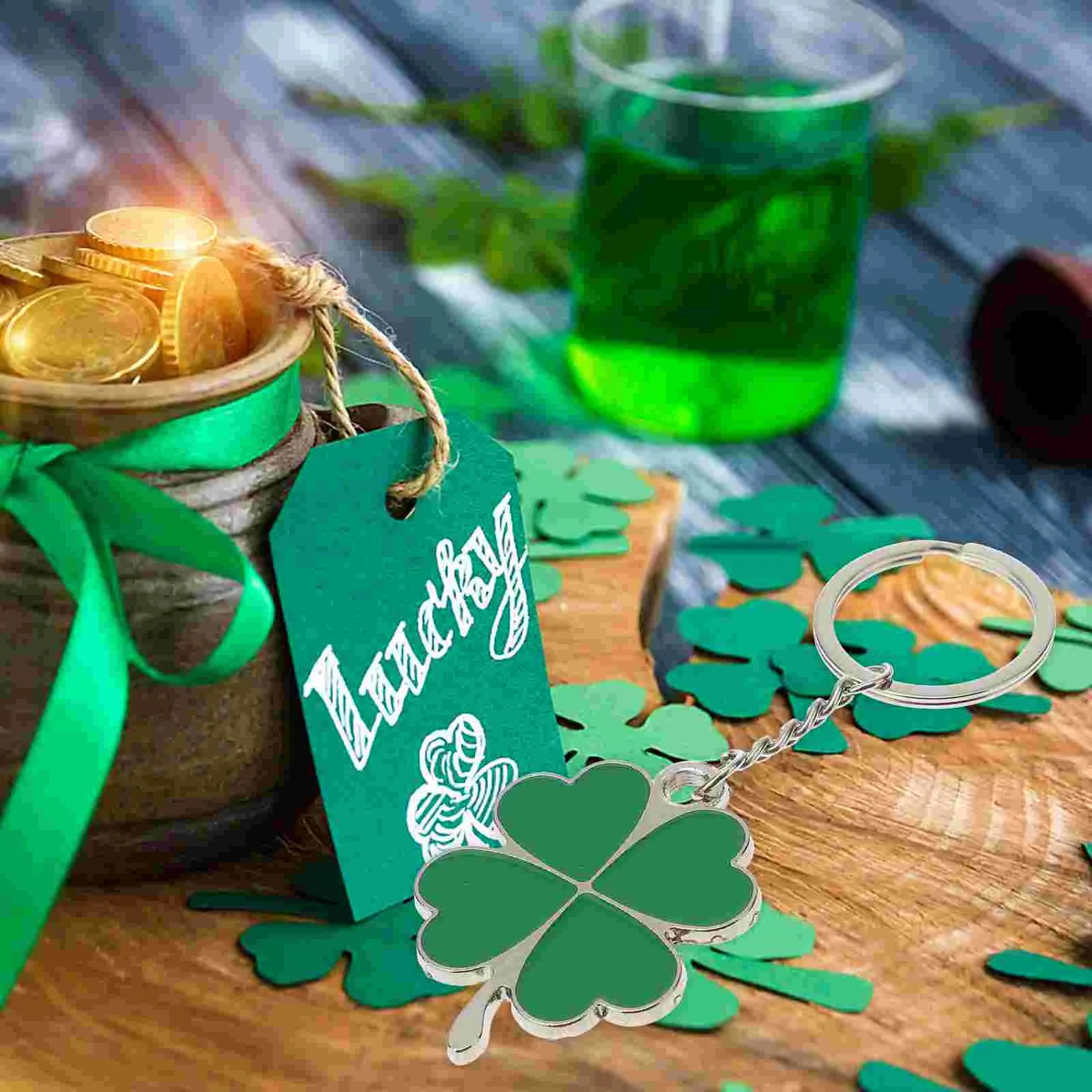 Key Chain Jewelry Gift Keychain Accessory Irish Ring Keychains Locator Holder St Patrick Day StPatrick