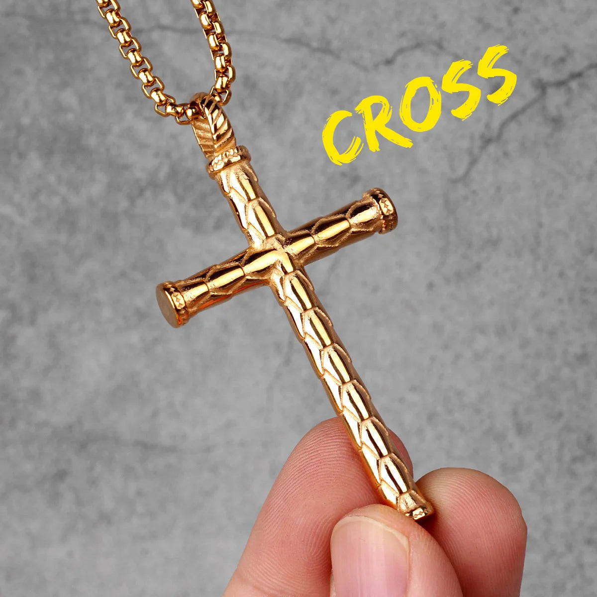 Religion Kreuz Halsketten 316L Edelstahl Männer Einfache Coole Kreuze Anhänger Kette Punk Rock Hiphop für Paar Schmuck Geschenk