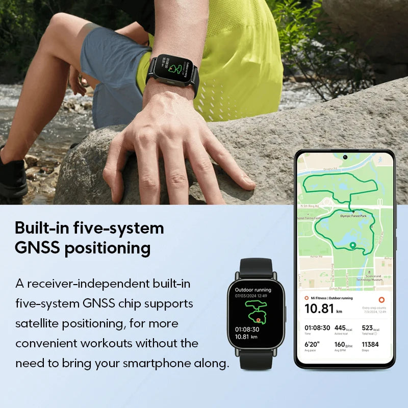 Global Version Xiaomi Redmi Watch 5 Lite 1.96'' AMOLED display 18-Day Battery life Bluetooth® calling Built-in GNSS 5ATM