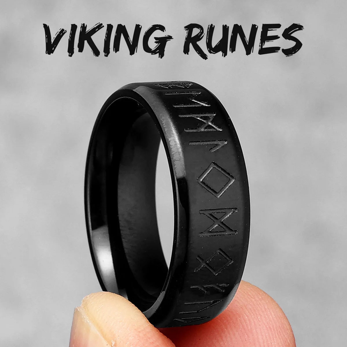 Anillos de acero inoxidable vintage con diseño de runas vikingas nórdicas y nudos celtas para hombre y mujer, joyería punk para motociclistas, regalo creativo al por mayor