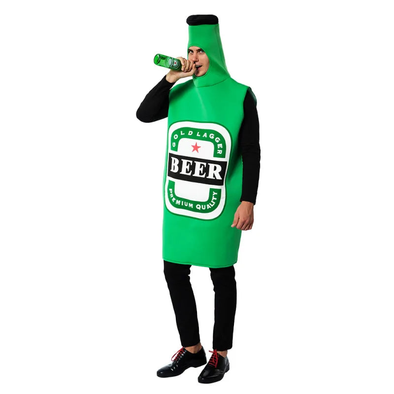 New Halloween Beer Party Fun Stage Costume for Women and Men