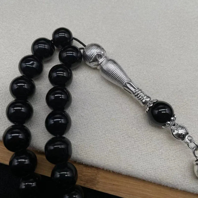 Classic Deep Blue Undersea Rosary String for Men and Women Classical Spike Arab Muslim Hand Decompression Relaxation Jewelry