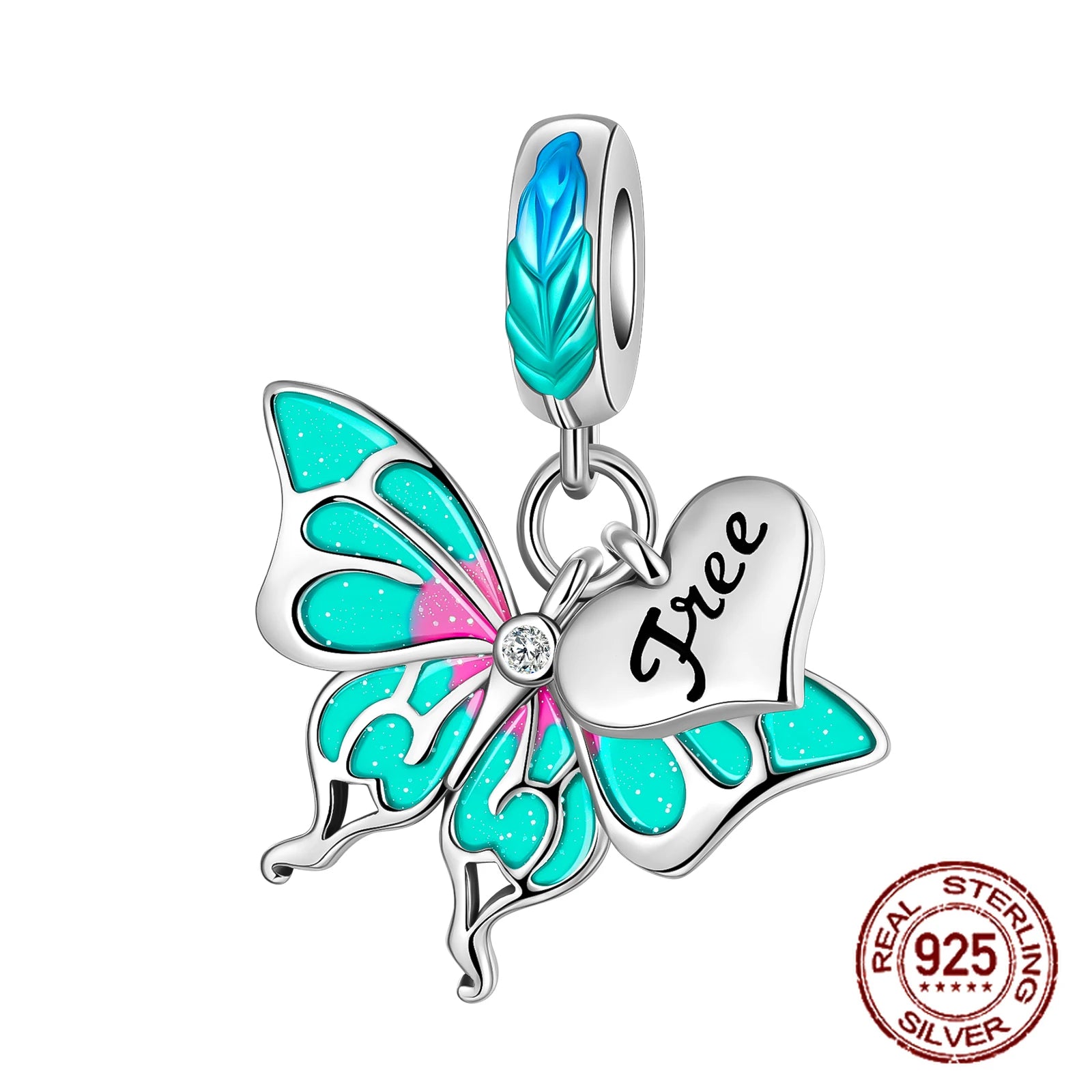 Butterfly Flower Animal Beads Fit Pandora Original bracelet charms Silver 925 Necklace pendientes mujer for Women Jewelry making