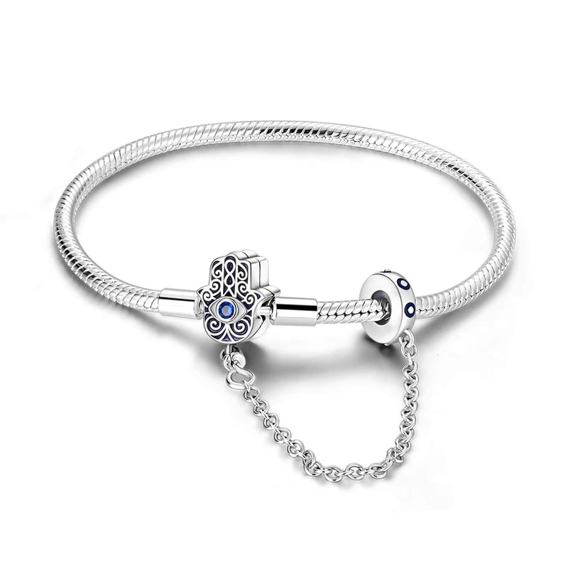 Pulsera original apta para pulseras con forma de corazón, mariposa, árbol de la vida familiar, abalorios de plata 925 DIY, pulseras de moda para mujer, joyería