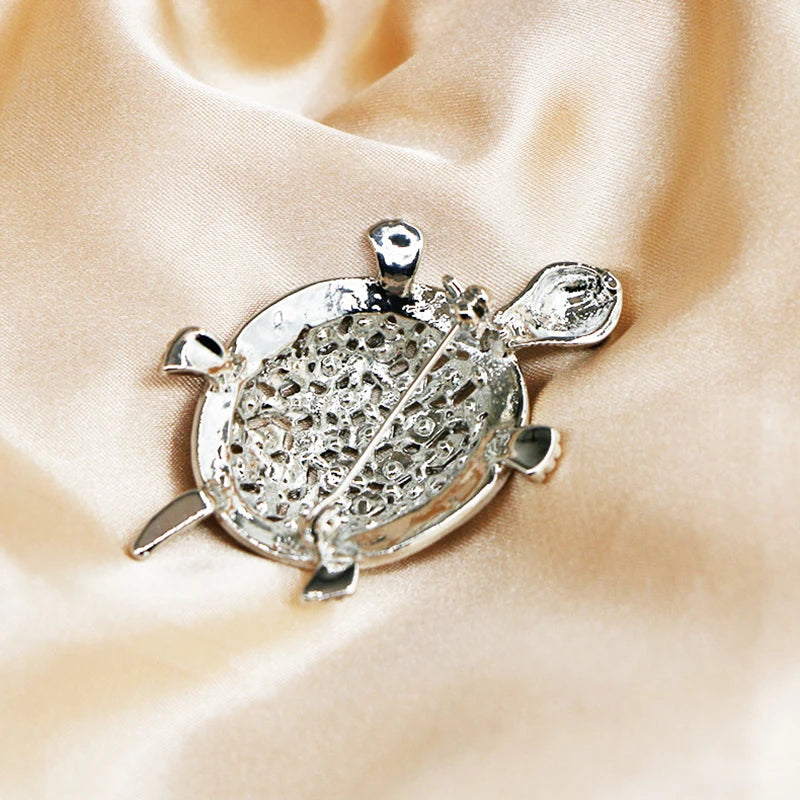 Luxury Rhinestone Hollow Turtle Brooches for Women - Madeinsea©