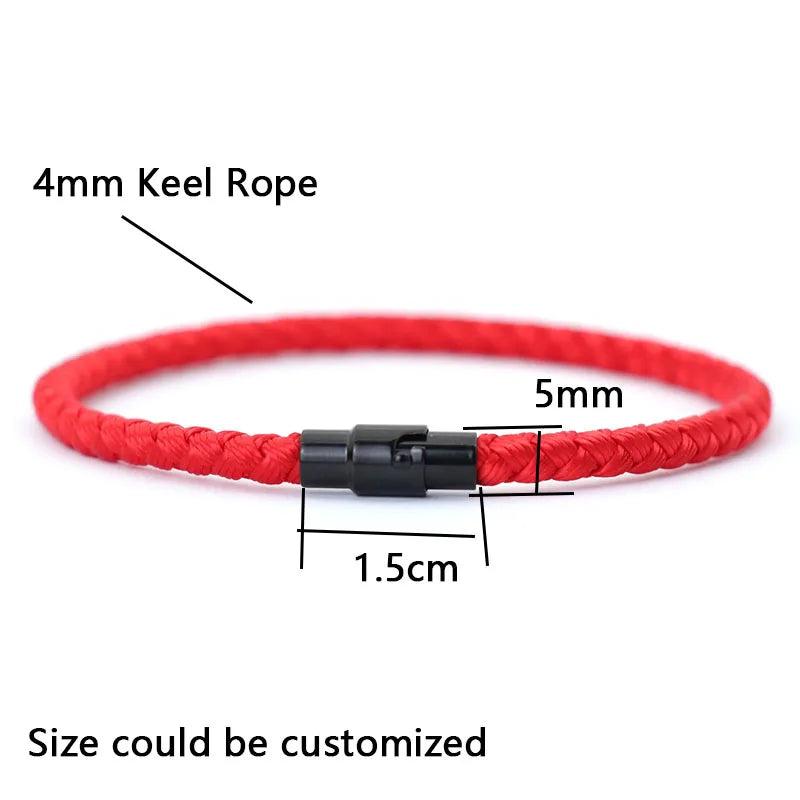 Grade A Keel Rope Bracelet Men Femme Lucky Red Thread Braclet Attract Mirco Magentic Couple Braslet Wealth Prosperity Brazalete