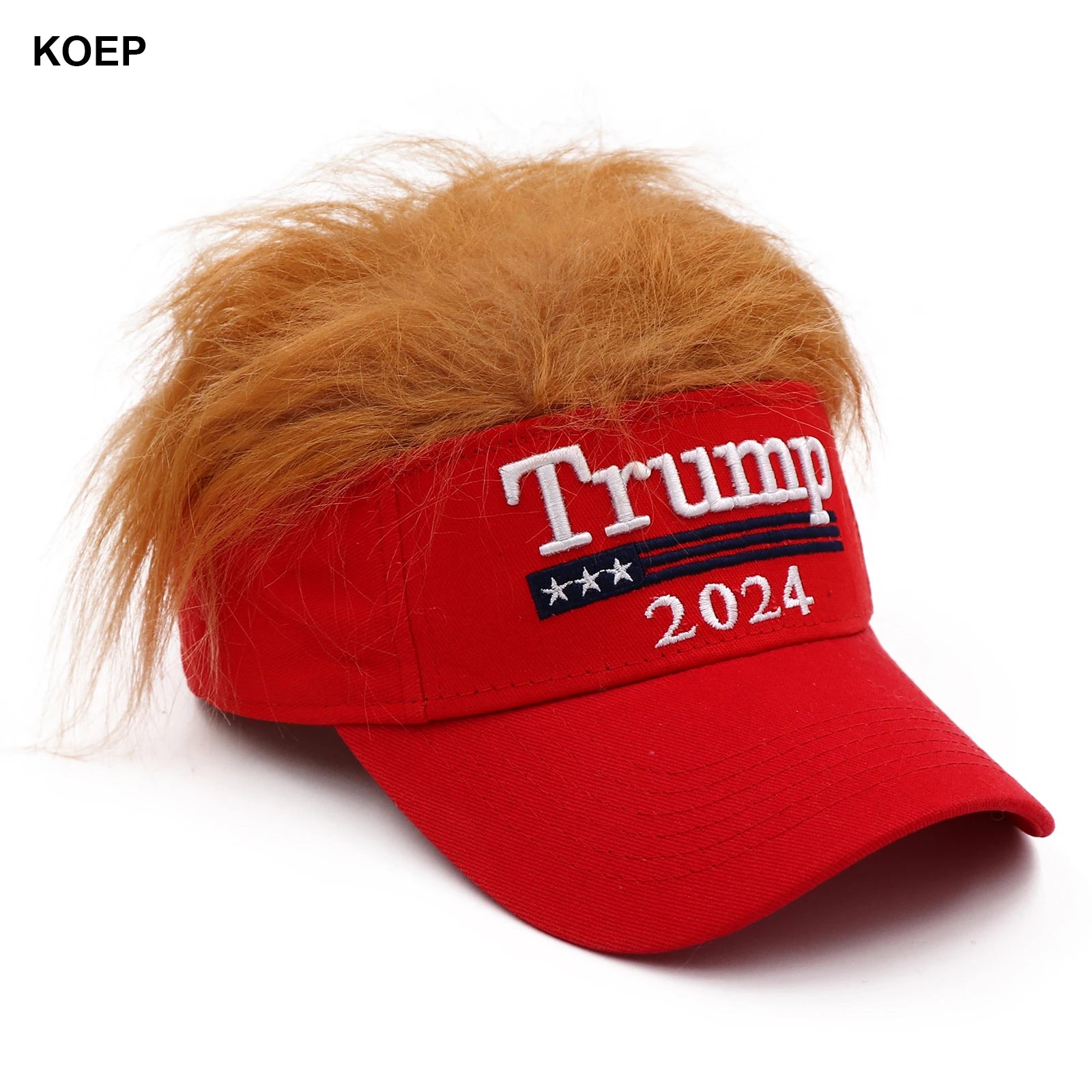 Nuevo Donald Trump 2024 Gorra EE. UU. Gorras de béisbol Parte superior de la peluca Snapback Sombrero de presidente Bordado 3D Venta al por mayor Envío directo Sombreros