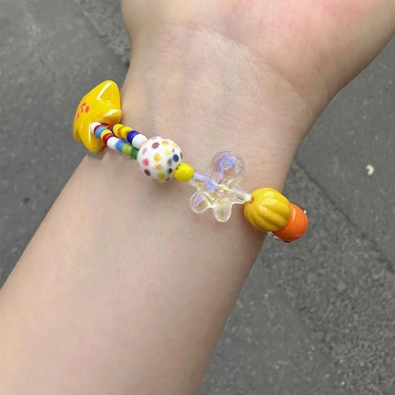 Pulsera de verano con cuentas de colores