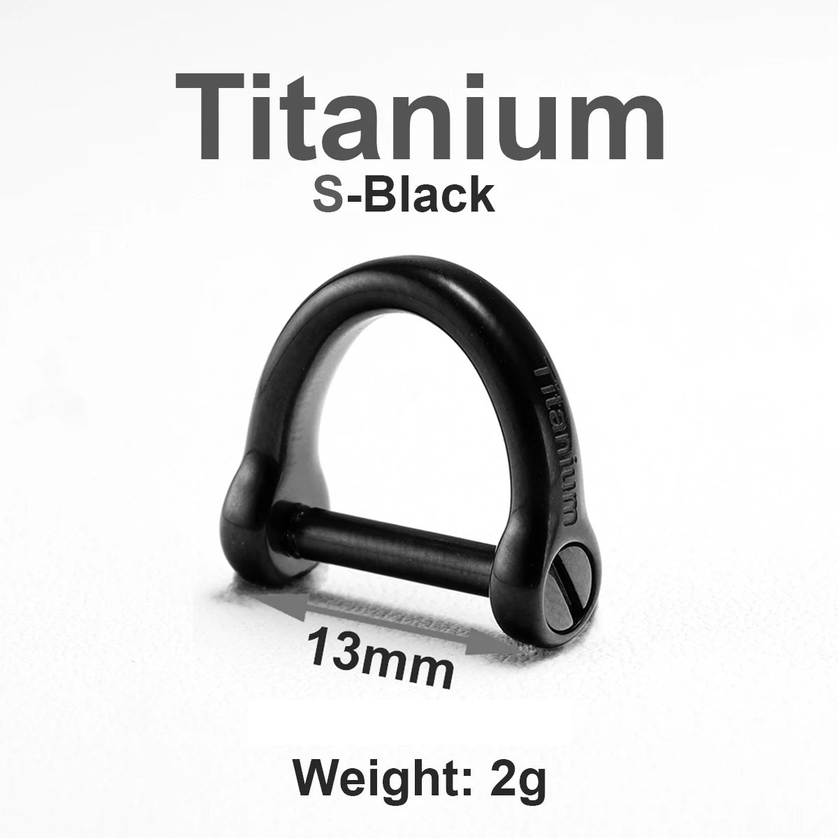 Luxury Titanium Car Keyring Horseshoe Buckle Lightweight Baked Color Keychain for Key Ring Holder EDC Tool Top Quality Best Gift