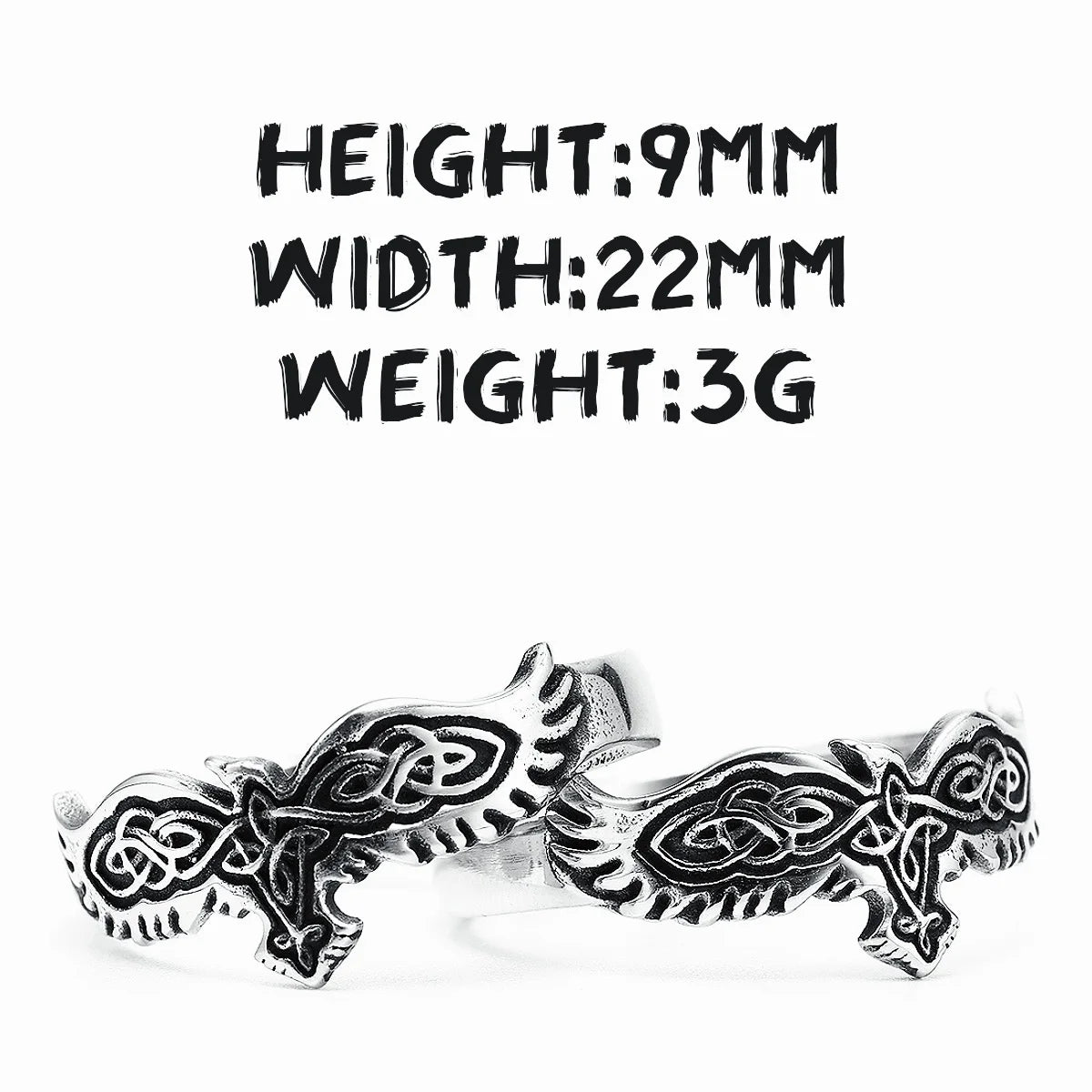 Simple Eagle Totem Ring 316L Stainless Steel Men Retro Punk Narrow Rings Rock for Biker Male Friend Jewelry Best Gift Wholesale