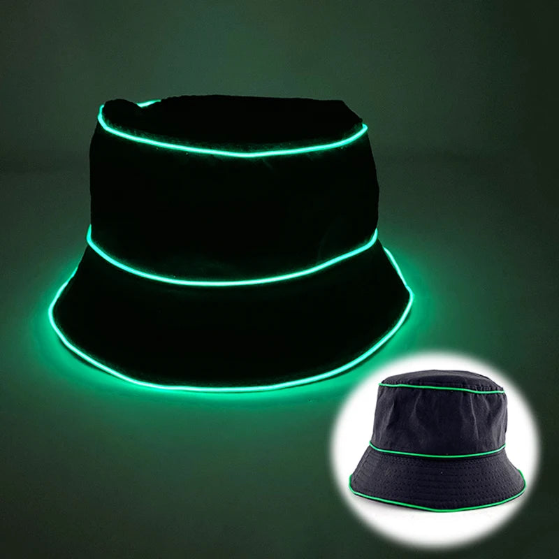 New Arrival Pearlescent Cowboy Hat Dance Costume Decorate Glowing Cowgirl Cap Glowing For Neon NightClub