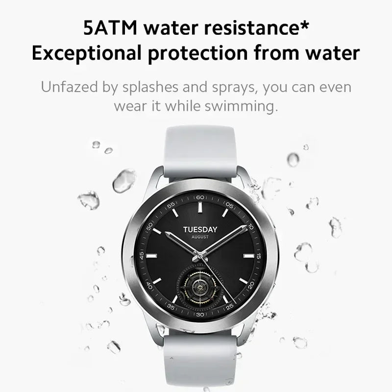 Global Version Xiaomi Watch S3 Smart Watch 1.43" AMOLED Sreen 150+ Sport Modes Blood Oxygen Monitor 5ATM Waterproof