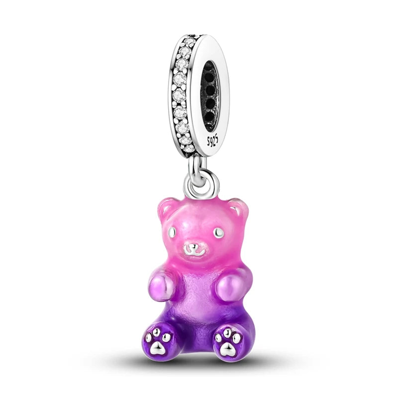 New 925 Sterling Silver Firefly Cat Animal Series Positioning Buckle DIY Fine beads Fit Original Pandora Charm Bracelet Jewelry