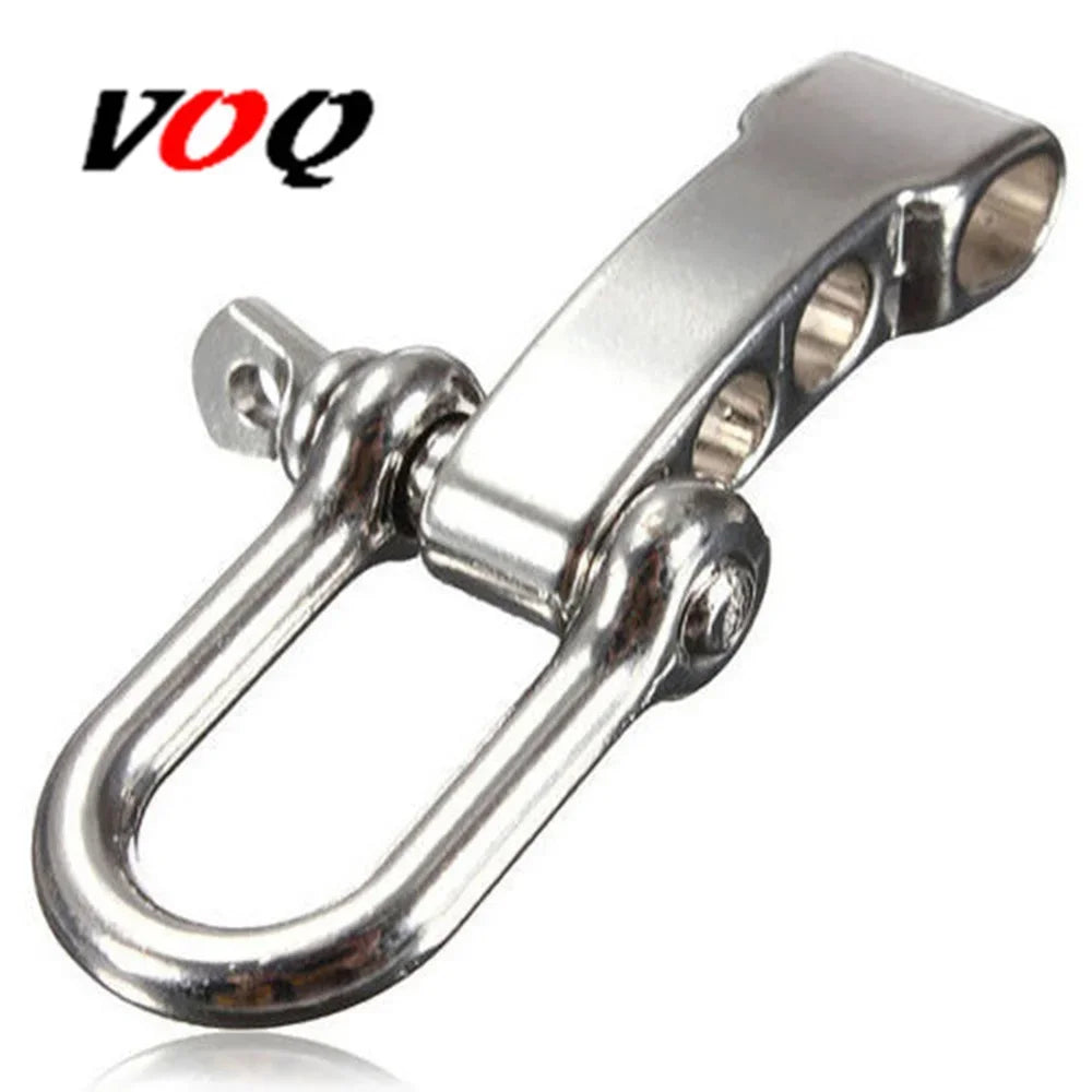 Wholesale Outdoor Survival Bracelet Stainless Steel Color 3 Hole Adjustment Buckle Bracelet Connection Fastener Jewelry Making