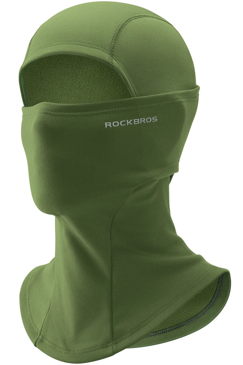 ROCKBROS Winter-Fahrradmaske, Fleece, thermisch, hält warm, winddicht, Fahrrad-Gesichtsmaske, Sturmhaube, Skimaske, Angeln, Skifahren, Mütze, Kopfbedeckung