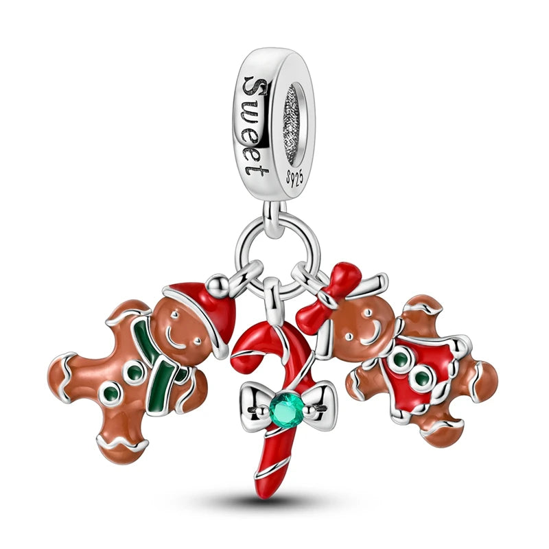 New 925 Sterling Silver Cross Love Clover Castle Elephant Beads Charms Fit Original Pandora Bracelets Women Jewelry DIY Gift