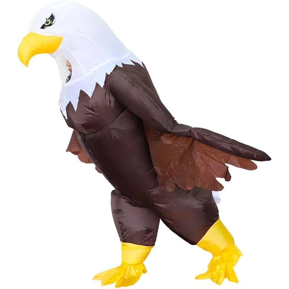 Inflatable Eagle Costume for Adult Blow Up Bald Eagle Halloween Costume Happy Independence Day Celebration Costume