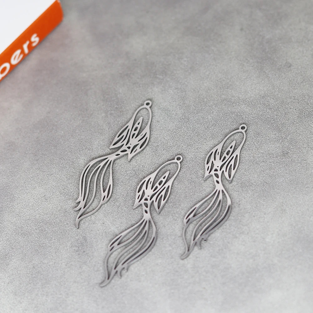 Stainless Steel Lucky Koi Fish DIY Charms