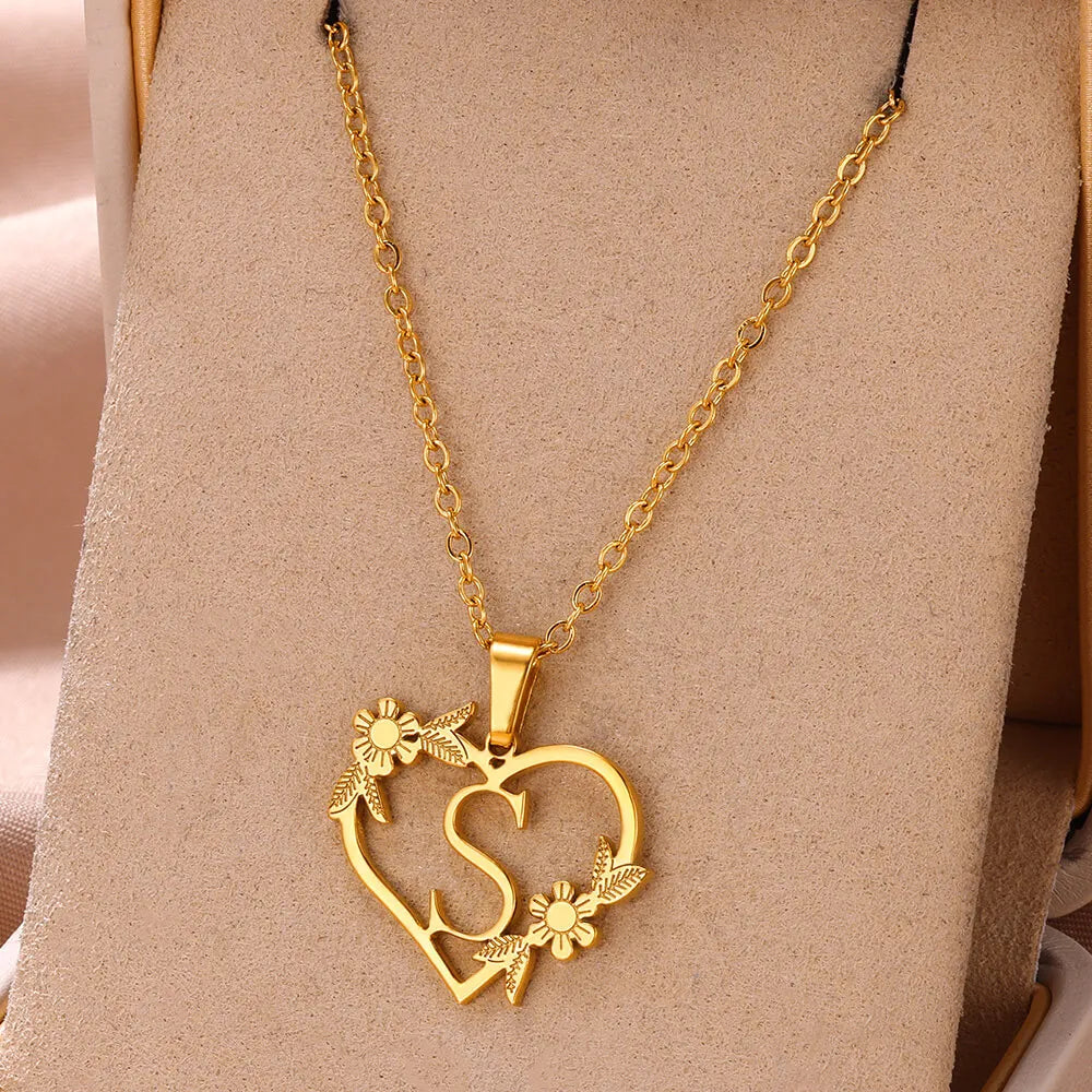 Pendant Necklace with Initials - Madeinsea©